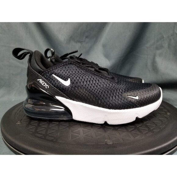 Nike Kids Air Max 270 (PS) Sneakers Mesh Black White Size 12c NEW NO BOX! - Picture 9 of 11